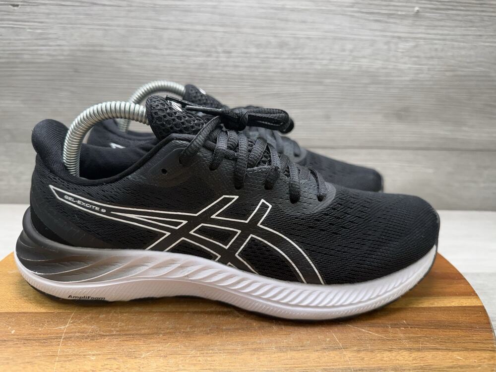 Asics Gel-Excite 8 Black 1012A915 Running Sneaker Gym Womens Size 9.5 Wide